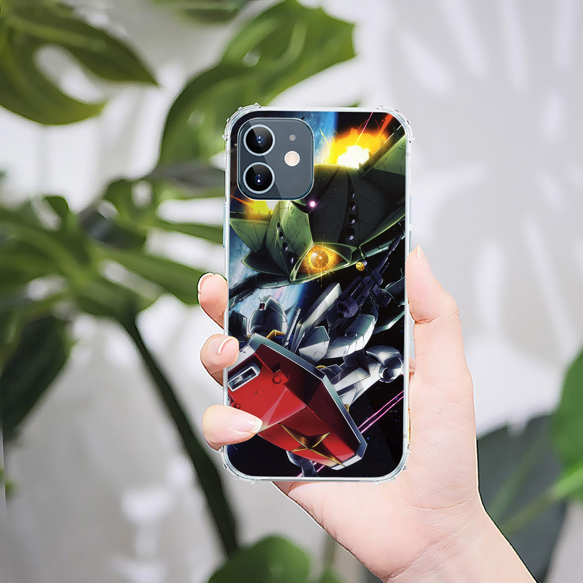 （画像用） 機動戦士ガンダム Mobile Suit Gundam 【iPhone 12シリーズ対応】透明スマホケース（クリアソフトケース）